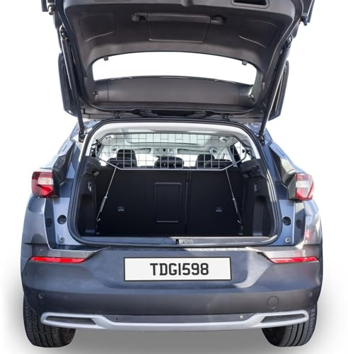 Travall Hundegitter für Opel Grandland X 2017-2021, fahrzeugspezifisches Trenngitter für den Kofferraum aus Stahl, passgenau für sicheren Hundetransport