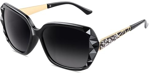 GQUEEN Oversized Polarisierte Sonnenbrille Damen UV400