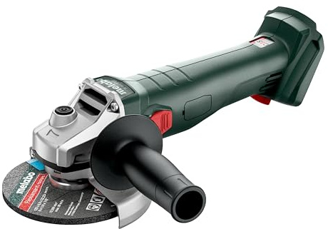 metabo Akku-Winkelschleifer W 18 L 9-125, 18V Trennschleifer, Ø 125 mm | Inkl. metaBOX 165 L, Schutzhaube & Handgriff. Ohne Akku & Ladegerät, Kick-Back Schutz, schlanke Bauform, Wiederanlaufschutz