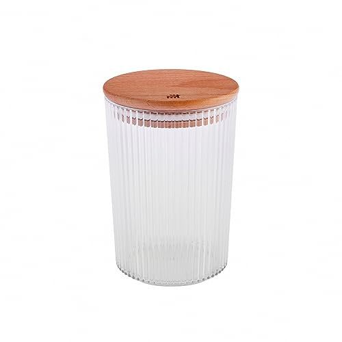 Karaca Massimo Transparenter Vorratsbehälter 900 ml, Aufbewahrungsbox Küche, als Küchen Deko, Vorratsbehälter, Vorratsdose, Aufbewahrung Küche, Retro Design