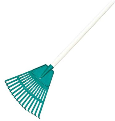 Rastrello per foglie a 14 denti, in plastica, a forma di ventaglio, per rastrellare l'erba, livellamento del prato, strumenti da cortile per raccogliere foglie, erba tagliata