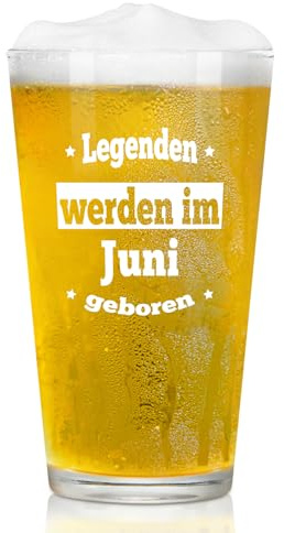 Joymaking Bierglas - Sinnvolles Geburtstagsgeschenk für Männer im Juni - Lustige Geschenke für Papa, Freund, Mitarbeiter, Sohn, Opa 15oz