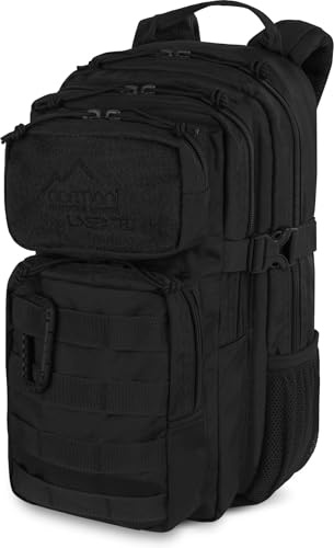 normani Kinder Rucksack Schulrucksack Outdoor Trekking Rucksack mit Brustgurt Kindergartenrucksack Wanderrucksack Daypack für Jungen und Mädchen Schwarz 15 Liter