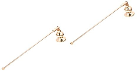 Alipis 2stücke Handle Candle Snuffer Kerzenlöscher Für Sicheres Auslöschen Von Dochten Für Aromatische Kerzen Und Wohnraumdekoration Gold