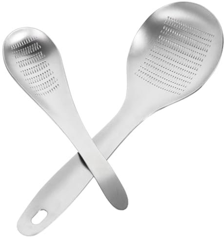 FUNOMOCYA 2stücke Edelstahl Knoblauchgrinder Manuell Mit Kleinem Und Großem Löffel Robuste Knoblauchpresse Praktisches Küchengerät Leicht Zu Reinigen Silber