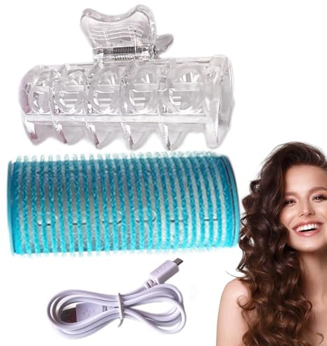 YNPQTDS Hot Rollers Bigoudis chauffants électriques auto-adhésifs efficaces pour les types de cheveux Solution chauffante portable