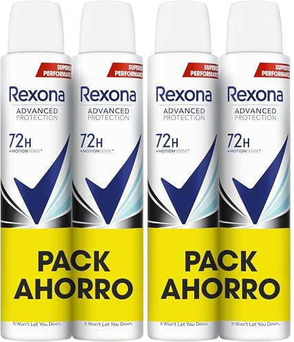 Rexona Desodorante Aerosol Advance Protection Invisible Aqua 72h para mujer 2x200ml (Paquete de 2)