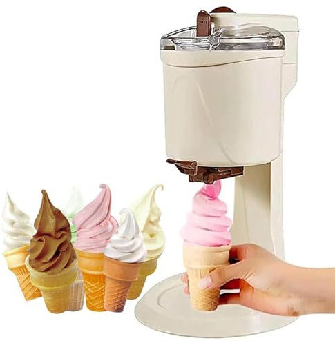 CWCQGH Soft Serve Ice Cream Machine, Ice Cream Makers for Home, Freezing Yogurt Sorbet Maker Automatic Machine, Ice Cream Makers Machine for Home Portable Blender