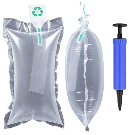 200x Luftpolsterkissen 10x15 cm – Luftkissen für Transportverpackungen, eine sichere Verpackung -mit Luftpumpe (Zufällige Farbe)