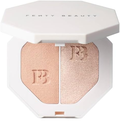 Fenty Beauty Original von Rihanna | KILLAWATT | Killawatt Freestyle Highlighter | 2 x 3,5 Gramm / 2 x 0,12 Unzen | by Bella | (01 Light Dust/Fire Crystal, 7 g (1er-Pack)