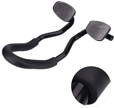 Beufee Aluminum Alloy Bike Aero Bars, Clip on Rest Handlebar with Sponge Cushion for Road Mountain Bikes