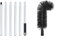Solution de nettoyage de gouttière avec brosse extensible conçue pour enlever efficacement les feuilles et la poussière (1,98 m)