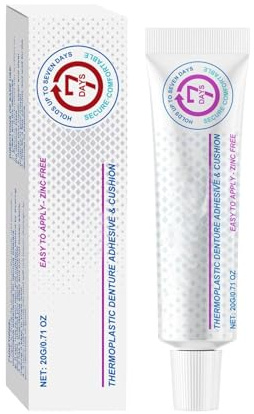 Dental Adhesive Zahnhaftmittel - Denture Fixative Zahnprothesenhaftgel Für Lockere Unbequeme Zahnprothesen Prothesenfixierungsmittel Thermoplastic für Frauen Männer und Erwachsene (1)