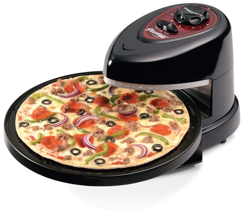 Presto 03430 Pizzazz Plus - Horno giratorio, color negro