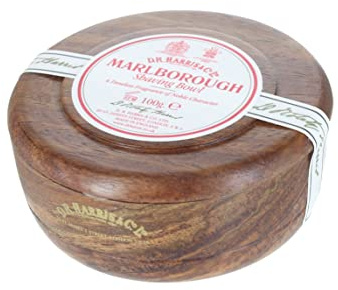 D.R. Harris Marlborough Savon à raser Bol en bois d'acajou 100 g, simple, standard