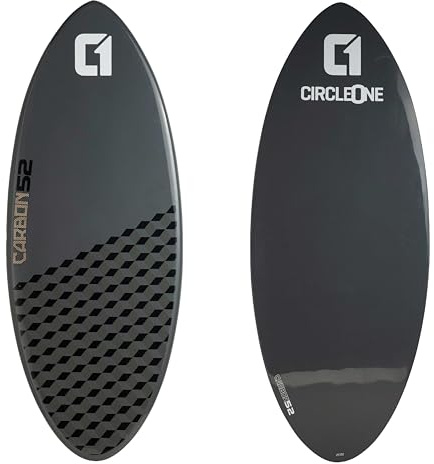 52 inch Kohlefaser Epoxy Skimboard, Kobaltgrau - leicht und stark für fortgeschrittene Skimboarder