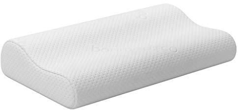 bonmedico Ergonomisches Kopfkissen Medium - Orthopädisches Nackenstützkissen - Nackenkissen für Seitenschläfer, Rückenschläfer - Memory Foam Kissen - Schlafkissen für Erwachsene - Wellness Geschenke