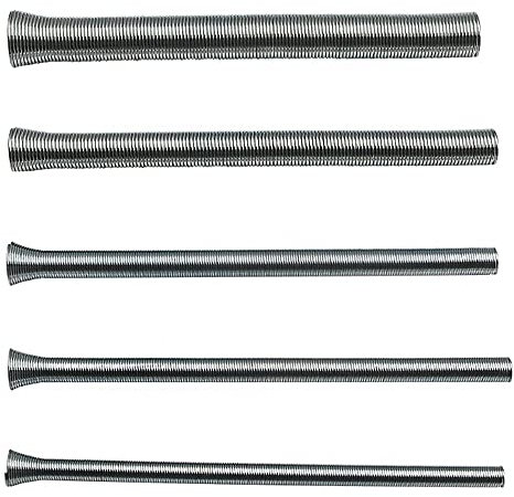 Tiardey 5 Pieces Spring Tube Benders 1/4,5/16,3/8,1/2,5/8 Inch Tube Bender Kit for Copper Aluminum Thin Wall Steel Tubing