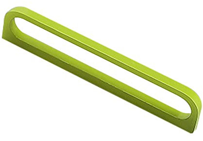 Möbelgriff D Form Bunte Kinderzimmer-Pulls Profilgriff Zinklegierung Schrankgriffe SchubladenKnöpfe Türgriff Zugknöpfe für Schlafzimmer Küche Kleiderschrank (Hole distance 320mm,Grün)