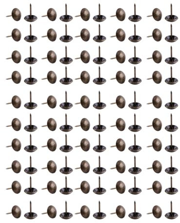 100 Uds Tachuelas Decorativas de Tapicería para Muebles Clavos para Tapizar Clavos de Tapicería Decorativos Tachuelas de Tapicería Vintage Espesar 13mm * 17 mm
