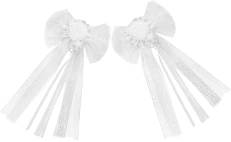 minkissy Elegante Schleifen Aus Band Für Hochzeitsautos – Große Autoschleifen-dekorationen 2er-set
