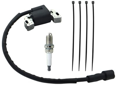 Kurihina Kompatibel mit 595304 Zündspule Magnetanker Passend für BS 17HP 17,5HP 20HP Intek OHV Rasenmähermotoren mit Zündkerze Ersatz für Briggs 799650 592841