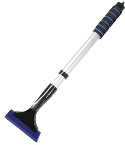 MODADA Snow Scraper Car Snow Shovel Extra-long Handle Rubber Squeegee Rubber Ice Cleaning Tool For Snow Ice And Defrost Telescopic Snow Scraper Snow Shovel(Gold)