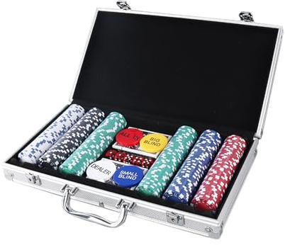 Pokermarker,200-delars klassiskt portabelt pokerset | Pokerspel för vuxna med förvaringsfodral - För familj, för nybörjare, hemmabruk, resor, fester, nattbruk, semester