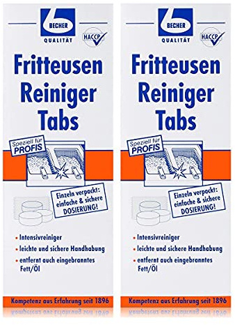 Dr. Becher Fritteusen Reiniger Tabs 500g - Kraftvolle Reinigung (2er Pack)