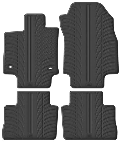 Gledring Satz Gummimatten kompatibel mit Toyota RAV4 Hybrid 2019- & Suzuki Across Hybrid 2020- (T Profil 4-teilig + Montage-clips)