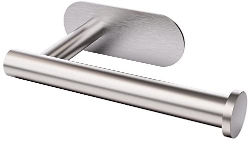 Porta carta igienica autoadesivo in acciaio inox, non richiede fori, forte adesivo e impermeabile. Prodotto da BIIYOOVE