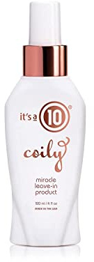 Coily Miracle Leave In Product by Its A 10 for Unisex - 4 oz Treatment