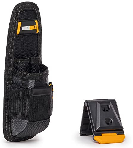 ToughBuilt - Utility Pouch - 6 Pockets and Loops, Steel Belt Clip, Tape Measure Clip, Heavy-Duty Construction, Plastic-Lined Utility Knife Pocket - (TB-30-UK)
