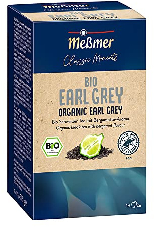 Meßmer Classic Moments Bio Earl Grey | 100% Bio | Schwarzer Tee | 18 Teebeutel