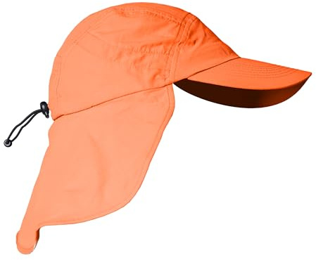 iQ-UV Schutz Kappe mit Nackenschutz Unisex Blau 55-61cm – Sonnenschutz Kappe UPF 50+ Tüv geprüft – Atmungsaktive Cap für Herren & Damen