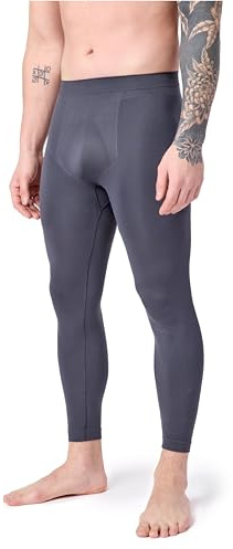 Laddheid Långa underbyxor, män, funktionella underkläder, termiska underkläder för vinter, sport, skida, utomhus, fotboll, jogging, LA40-260, grafit, L