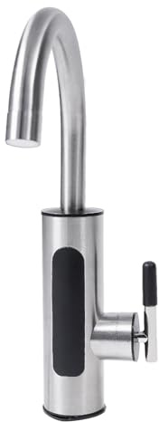 BANLICALI Water Faucet 3000W Electric Water Heater Kitchen Faucet 30-60℃ Temperature Adjustable Stainless Steel Instant Heating Faucet for Kitchens Bathrooms Toilets Silver 110V