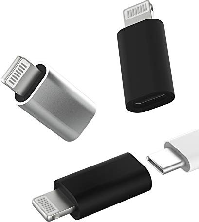 USB C Female to Lightning Male Adapter Type C Cable Charger Port (3pack) Thunderbolt Charge Connector for Apple iPhone 14 13 12 11 Pro Max Mini Xs Se 7 X Xr 8 Plus for Ipad Air Charging Cord Converter