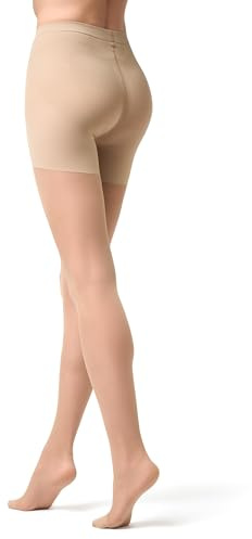 Filodoro Slim 40 Control Top Panty Adelgazante Semi-Transparente Mate.40 den, 40 den, Clear, S Women's