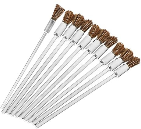 ULTECHNOVO Extended Wire Brush for Drill 10pcs Wire Brush for Cleaning Circuit Boards Power Drill Sanding Attachment