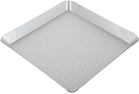 Cabilock 1pieza Bandeja De Horno Para Pizza De Aleación De Orificios Bandeja Cuadrada De Herramienta Práctica Para Hornear Casa