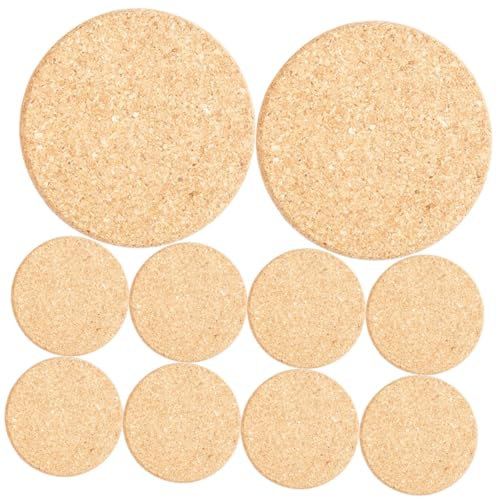 Toddmomy 10pcs Cork Plant Mats Lightweight and Non- Flower Pot for Use for and Hotels Absorbent and Easy to Clean