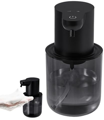 Strumento di lavaggio a mano automatico, distributore di sapone in schiuma automatica | Dispenser di sapone a parete regolabile a 4 marce ricaricabile USB,Lavatrice a mano in schiuma di grande capacit