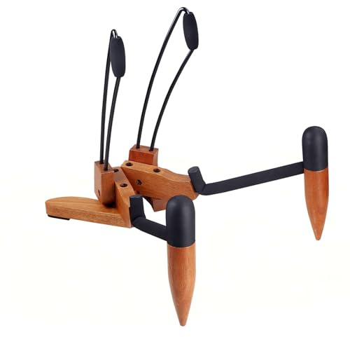 Zusammenklappbarer Ukulelenständer aus Holz, für kleine Gitarren, Violinen, Banjo, Mandoline, einfach zu bedienen