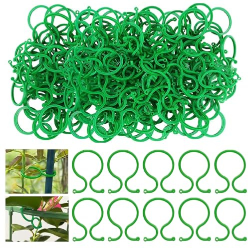 Clip per piante, 200 pezzi, per piante rampicanti, per fiori, pomodori, piante, verdure