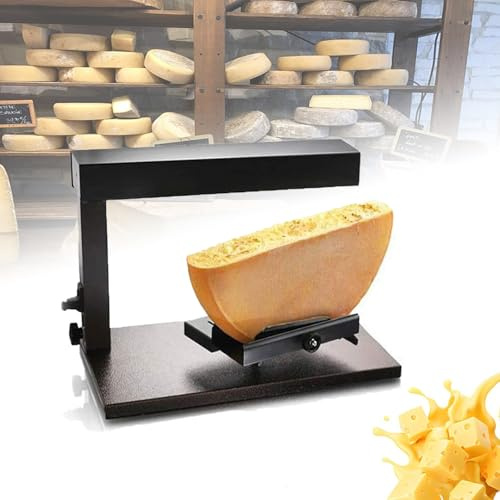 Comercial eléctrico derretidor de queso, calentamiento rápido de 750 W para media rueda de queso, ángulo ajustable para derretir encimera