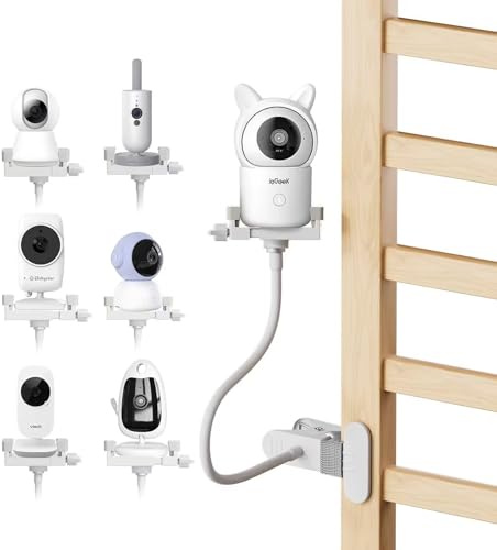 Soporte para vigilabebés GHB, soporte universal para cámara de bebé, compatible con Philips Avent/VTech/Momcozy/Hellobaby/ieGeek/Boifun, para cuna de hasta 0 – 5,5 cm