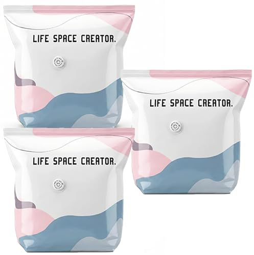 Extra Large No Pump 3D Vacuum Storage Bags,3-Sec Fast Compression, No Pump Needed,Extra Large Storage Bags,Roll-Up Compression,Vacuum Storage Bag For Clothes Duvet Travel And Home (3PCS, 100x80x30cm)