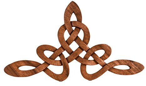 Windalf Großes Wandbild CELINA 47 cm Keltischer Knoten Handarbeit Holz