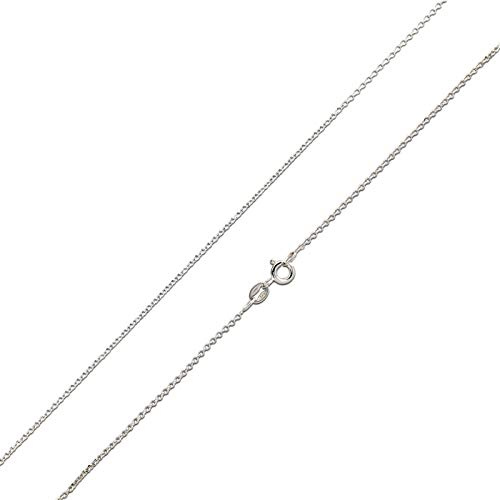 Schöner-SD feine Halskette Erbskette 925 Silber-Kette rhodiniert 42cm